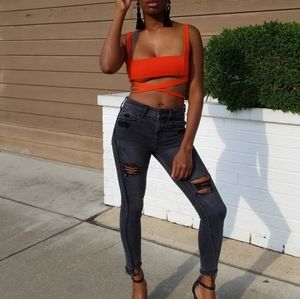 EXPRESS Ankle Legging Mid Rise